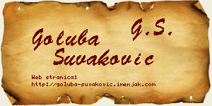 Goluba Šuvaković vizit kartica